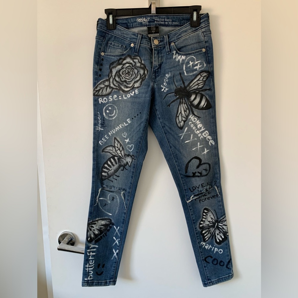 One of kind, painting jeans